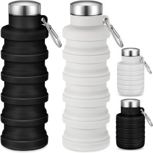Foldable Sports Water Bottle, Silicone Portable Outdoor Fitness Water Bottle Cup