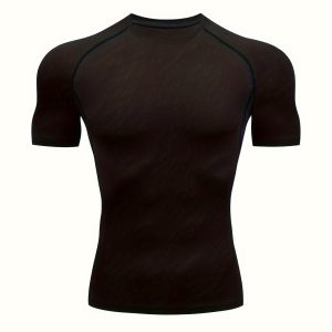 Men'S High-Stretch Sports Compression T-Shirt- Breathable
