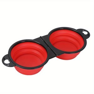 Portable pet folding bowl