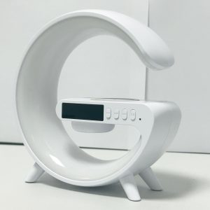 3in 1 Wireless Charger for Phone with RGB Color Changing Night Light & Wireless Speaker Alarm Clock Desk Lamp